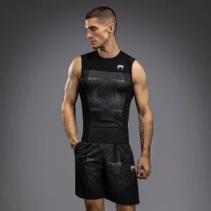 Venum G-Fit Air Rashguard Senza Maniche - Nero Profondo/Sabbia Del Deserto