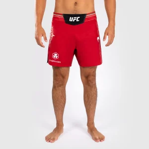 Noche UFC by Venum Authentic Fight Night Pantaloncini da combattimento da uomo - Taglio corto - Rossi