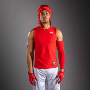 Venum Elite Football Maglietta a Compressione Senza Maniche - Rosso