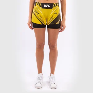 Fightshorts Donna UFC Venum Authentic Fight Night - Vestibilità Corta - Giallo