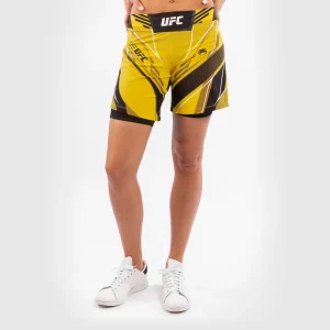 Fightshorts Donna UFC Venum Authentic Fight Night - Vestibilità Lunga - Giallo