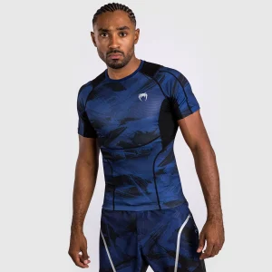 Venum Electron 3.0  Rashguard a manica corta - Blu navy