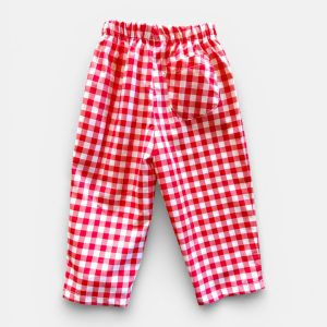 Asilo unisex vichy rosso